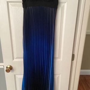 Cache ombré evening dress
